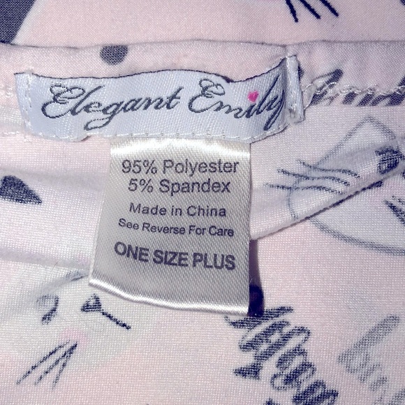Elegant Emily one size soft kitty cat night shirt - Picture 3 of 4